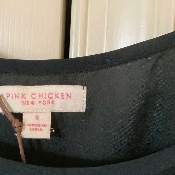 Pink Chicken Silk Kelly Midi/Maxi Dress Caviar Bellflower SZ S - Picture 12 of 16